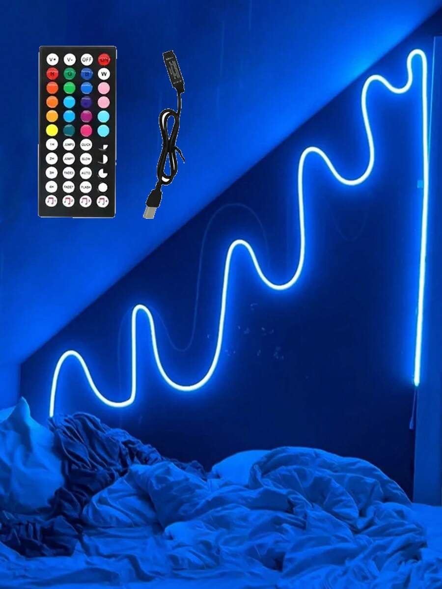 LED 霓虹燈條 LED 燈家居裝飾 彩色 LED 燈條 DIY 霓虹燈 美麗家居裝飾設計 霓虹遊戲室 柔性霓虹燈