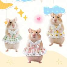 1 Pc Hamster Lovely Princess Dress Dutch Pig Clothes Fashion Dresses Mini Lace Skirt For Small Pets Outdoor Lovely Dress Decoration - Multicolor - View 2