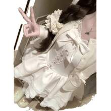 Clothes Sorting - Ensemble cardigan tricoté + robe à bretelles - Voir 6