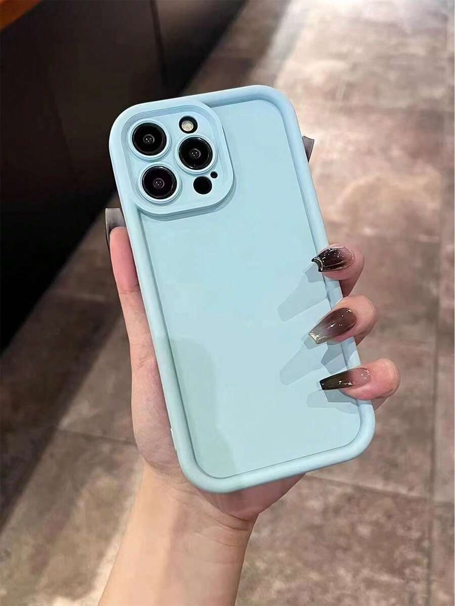 Carcasa silicona celeste iPhone 14