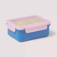 Dfcv 6pc Bento Box Food Storage Container Set - Pink/Blue - View 1