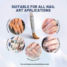 Acrylic Nail Brush With Glitter Handle, High Quality Kolinsky Sable Nail Art, Nail Art Brush - Nail Art Supplies