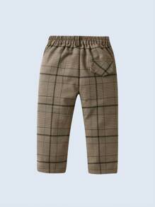 3pcs Young Boys Gentleman Outfit Set: Long Sleeve Shirt With Bowknot, Suit Jacket, And Pants, Fashionable & For Birthday Party, Formal Event, Wedding, Christening, 1st Birthday