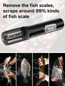 HYUNDAI Electric Fish Scale Remover, Rapid Fish Skin Brush Plastic Fish Scale Shredder Scraper, Easy Kitchen Cleaning Tool