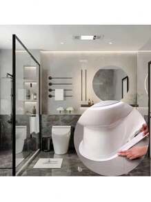 1 Roll 3.2m PVC Waterproof Anti-Mold Wall Sticker Tape, White/Pink/Gray/Brown Decorative Tape, Sealing Anti-Slip Tape, Suitable For Bathroom And Kitchen