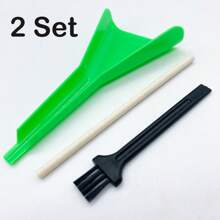 3 Stücke/Set Vorgerollte Cones Trichter-Werkzeug für King Size Cones Rollpapiere, Prerolls mit Tipps, Stopfstab für Zigaretten Prerolls | Reinigungsbürste für Kräutermühlen