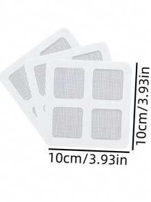 10pcs Self-Adhesive Square Drain Filter - Multi-Functional Anti-Insect, Anti-Odor, Anti-Clogging, Suitable For Kitchen And Bathroom Sinks, Easy To Install Various Size Mesh Screen, Kitchen Sink Drain Filter, Odor Control, Flexible Mesh Design, Fine Mesh Material, High-Quality Sink Filter, Hair Catcher For Kitchen And Bathroom Drain Pipes, Easy To Install