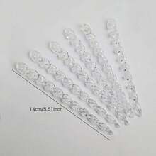 12pcs/6pcs/4pcs/3pcs/2pcs/-Christmas Tree Decoration Crystal Pendant Christmas Ornament - Hanging Acrylic Snowflake And Icicle Christmas Deer Pentagram Angel Ornament With Pendant Christmas Tree New Year's Party Decoration Supplies St. Patrick's Day Easter Valentine's Day Home Decor Christmas Decorations Room Decor Winter - Multicolor - View 18