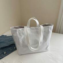 Bolsa de Papel Jelly de Gran Capacidad , Bolsa de Mano Transparente de PVC Impermeable para el Trabajo, Bolsa de Mamá