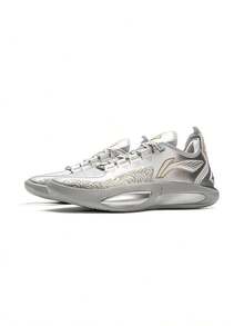 LI-NING Li Ning Jimmy Butler 3 Pro Basketball Shoes, BOOM Cushioning & Durable, Men's Sports Shoes ABAU107 - Silver - View 3