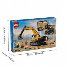 LEGO 60420 Baukran Spielzeug - Baufahrzeuge für Jungen & Mädchen, ab 8 Jahren - Funktionaler Kinderbau-Lkw mit Minifiguren - Geschenke für Geburtstage & Feiertage