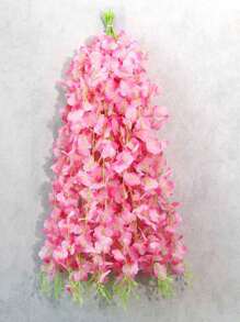 30/50pcs Artificial Wisteria Silk Flower Hanger Wedding Party Home Decoration Green Wall Garden Ceiling Flower Decoration, 1.64-Foot Artificial Flower Rope, Silk Wisteria Flower Wreath, Perfect Wedding Hanging Decoration, Suitable For Parties, Birthdays, Families, Valentine's Day, Gifts Graduation