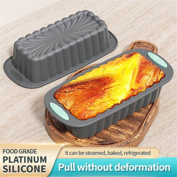 Silikon-Brotlaib-Formen, antihaftbeschichtete, leicht zu entformende rechteckige Silikon-Kastenform zum Backen von Kuchen, Hackbraten, Bananenbrot, Brownies