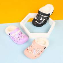 Kids' Warm Sandals, DIY Fashion Accessories, Outdoor Item, Comfortable Clogs, Suitable For Autumn/Winter Wear