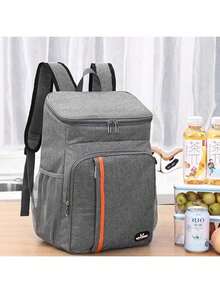 Thermal Backpack Cooler Capacity 23L Waterproof Portable Picnic Hot Cold Ref MM.Loja - 黑色 - 查看 2