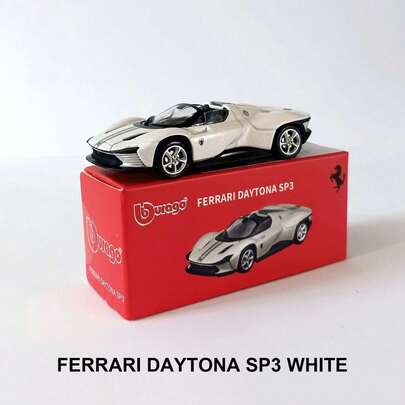 Burago 1/64 Escala Modelo de Coche de Aleación Diecast Serie , Modelo de Coche Diecast Miniatura Realista Matchbox, Modelo de Coche Deportivo Miniatura Coleccionable, Decoración, Regalo de Cumpleaños para Hombres