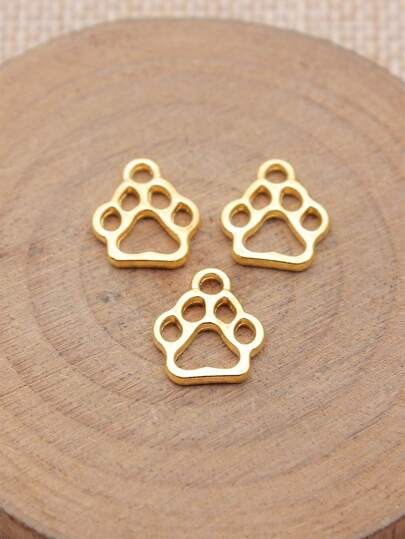 30 Stücke Hunde-Pfoten-förmiger Anhänger, geeignet für DIY Schmuckherstellung