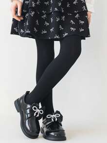 Thermal Kids Girl Tights For Thicken Pantyhose Thermo Fleece Stockings Solid Winter Leggings Kids Fleece Lined High Waist Elasticity Pant Slim Thicken Tights