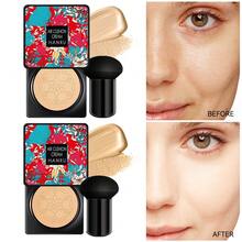 HANRU Long-Lasting Oil Control And Refreshing BB Cream With Mushroom Cushion, Long-Lasting Makeup Solution -  Graduation Birthday Holiday Summer Fall Autumn Y2K Fancy Fashion Women Makeup Cosmetic Party School Campus Trip Festivals Decor Gift - 裸色 - 查看 3