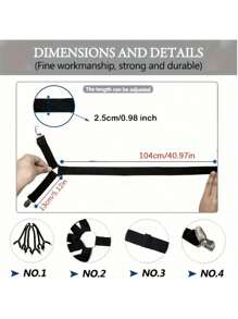 6-Side 12 Clip Household Bed Sheet Holder Adjustable Sofa Bed Sheet Holder Clip Tablecloth Holder With Anti Slip And Anti Slip Bed Buckle