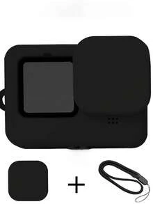 1pc Durable Silicone Protective Case, Designed For GoPro HERO 12/11/10/9 - Full Protective Shell With Lens Cover And Wrist Strap (Suitable For Cycling, Skiing And Vlogging) - Multicolor - View 12
