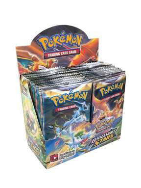 pokemon (Basic Paper Quality, For Display Only)Pokemon Anime Cartoon Pokemon Cards Pokemon Trading Card Game Sword & Shield Brilliant Stars Booster Battle Booster Pack Collection Cards Toys Prop Gift