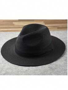 1顶可折叠轻便透气防紫外线宽檐夏季遮阳帽，旅行必备，可折叠防紫外线 - 咖啡棕 - 查看 16