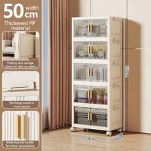 Foldable Wardrobe Closet, Adult Storage Cabinet For Bedroom, No-Assembly Required, Simple Clothes Organizer, Baby Clothes Cabinet