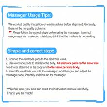 8 Modes 15 Intensities EMS Massage Nerve Stimulator TENS Machine Body Massager Full Body Massage With 5pcs Cervical EMS Pulse Massage Stickers