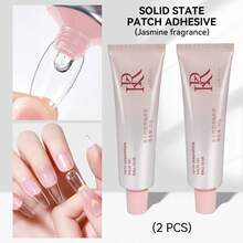 Ruokoco 1片30克固体指甲胶贴，专用指甲胶，超强粘性UV凝胶指甲贴，速干强力胶，适用于假指甲、亚克力凝胶，需使用UV/LED灯固化。