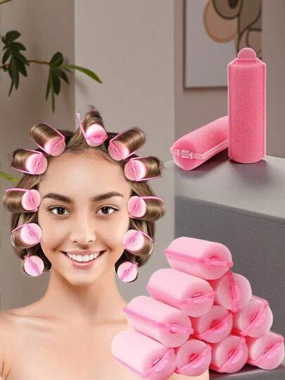 6/8/10/12/14pcs Heatless Hair Curler Set - Sleeping Hair Rollers For Beach Waves & Updo, No Heat Damage Hair Styling Tools For Women, Natural Curls Overnight, For Bridal Party, Hair Curlers, Curly Hair Brush, Rollers, Curly Hair Products, Curler, Rollers For Hair Curl, Hair Curler, Barber, Hair Curlers, Rollers, Curly Hair Products, Curler