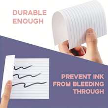 50张3英寸×5英寸索引卡，可选配亚克力支架，带横格，可作备忘录卡、闪卡、学习卡、记事卡使用，适用于办公、学习和记录，也是返校用品、学校必备品和开学第一天的理想选择。