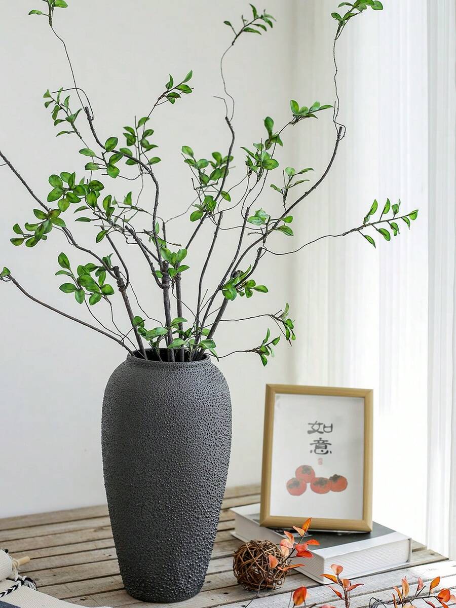 1/3/5/6 lá sung nhân tạo, thân dài - Lý tưởng cho cắm hoa, trang trí nhà cửa & văn phòng - Có thể dùng làm vật liệu lấp đầy bình hoa và điểm nhấn cho bó hoa - Hoàn hảo cho trang trí nhà cửa, văn phòng và quà tặng Ngày của Mẹ.