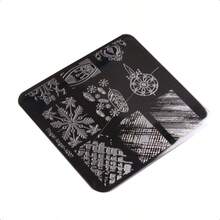 Finger Angel 12Pcs Nail Stamp Plates Set 10 Plate 1Stamper 1Scraper Nails Art Stamping Plate Scraper Stamper Set Leaves Flowers Lace Design Nail Plate Template Image Plate-0346 - A1-10 - Xem 5