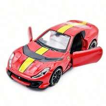 Burago 1/64 Scale  Series Alloy Car Matchbox Miniature Simulation Diecast Car Model Mini Small Sports Car Collection Small Car Model Ornaments For Men's Birthday Gift