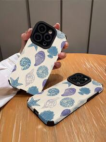 1个全新蓝色贝壳纹经典防摔软皮手机壳，兼容和S17/S17 Air/S17 Pro/S17 Pro Max - 彩色 - 查看 2