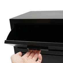 ZhdnBhnos Drop Box With Anti-Theft Lock For Money And Mail, Drop Slot, Cash Depository - Black - View 2