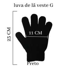 Women's Knitted Glove For Cold Winter Days - 黑色 - 查看 7