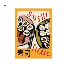 1件/3件套美食饮品插画墙饰 | 创意厨房墙饰，咖啡美食海报套装，家居装饰，现代餐厅咖啡馆艺术海报，秋季装饰 - 多色 - 查看 39