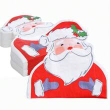 20/40/60 Stück Weihnachtsparty Servietten Weihnachtsmann Servietten Weihnachts Einweg Papierservietten Feiertags Party Servietten Winterliche Fröhliche Weihnachten Cocktail Servietten Weihnachtsessen Servietten Weihnachtsdekoration