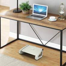 Triangle Adjustable Footstool, Foot Pedal With Massage Surface, Multifunctional Table Foot Pedal, 16.5 * 12.2 * 7.5 Inches - Grey - View 8