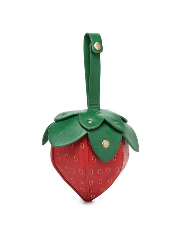 Cute Strawberry Bag Creative 3D Fruit Women Handbags Novelty Small Female Purses Sweet Gifts For Girls