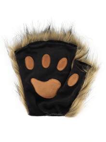 Four-Piece Multi-Color Fox Suit Cosplay Mask Headband Suit Party Stage Costume Suit Combination Halloween Fun Sexy Dress - 草黃色 - 查看 5