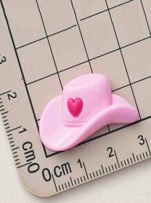 30pcs Pink Cute Hat Keychains, Including 10 Pink Love Cowboy Hats, 10 Pink Cardstock Sheets And 10 White Mesh Bags, Suitable For Creative Gift Keychains, Bags, Pendants, Birthday Party Favors, Birthdays, Weddings, Carnivals Wait.