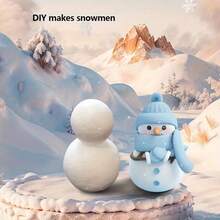 5/10/20 件 DIY 泡沫雪人套件 - 手工制作的 3D 雪人，适合节日家居和窗户装饰，非常适合圣诞节和冬季假期，非常适合派对装饰盒教育工艺品 - 白色 - 查看 10