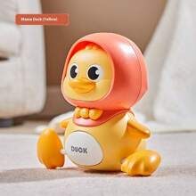 Musical Mother Duck With Baby Crawling Toy Electromagnetic Follow-Up Learning Walker, Best Gift For 6-12 Months Babies, Suitable For Christmas/Birthday/Party