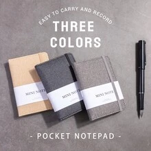 Deli Taschenheft (11,4 cm x 7,6 cm) - 96 Blatt Mini-Notizbuch, tragbarer Bürobegleiter für Notizen & Journaling - Einheitsgröße - Übersicht 5