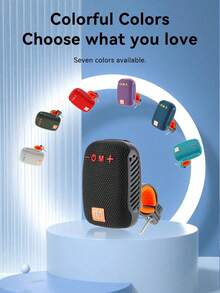 T&G Altavoz portátil con clip T&G TG392, resistente al agua IPX4, graves potentes, adecuado para ciclismo, con salida de audio para tarjeta/USB y excelente calidad de graves para tu disfrute