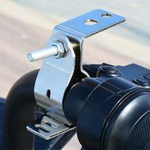 1pc Aluminum Alloy Handle Extension Bracket Adjustable Pipe Clamp Bracket Spotlight Fixing Bracket For Bicycles Off-Road Motorcycles Scooters Motorcycle Accessory