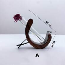 One Set, , Solid Wood C-Shaped Car-Mounted Flower Vase, A Car Console Air Outlet Flower Vase, A Hydroponic Flower Pot, Artistic Car Accessories, Car Flower Vase, Small Flower Vase, Daily Good Mood, Scented Flower Vase, Car Essential Items, A Gift For Dad, A Gift For Mom, A Gift For A Friend, A Gift For A Girlfriend, A Gift For A Boyfriend, A Souvenir, A Gift, Birthday Gift, - Multicolor - View 10